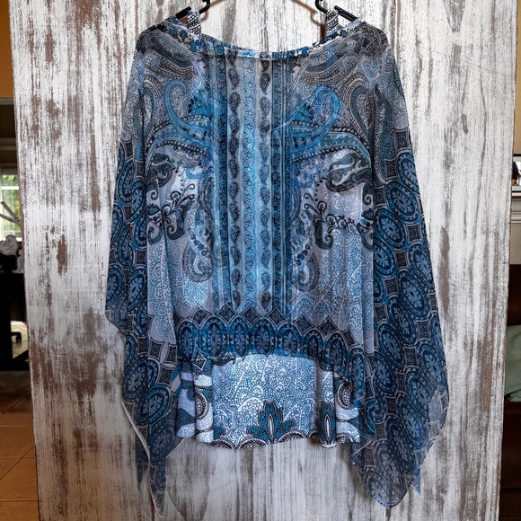 Style & Co. Tops - Style & co. Womens XL Shell & Cami Top Paisley‎ Sheer Blouse & Tank